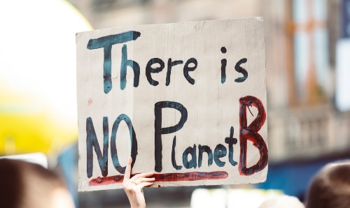 Poster saying There is no planet B.