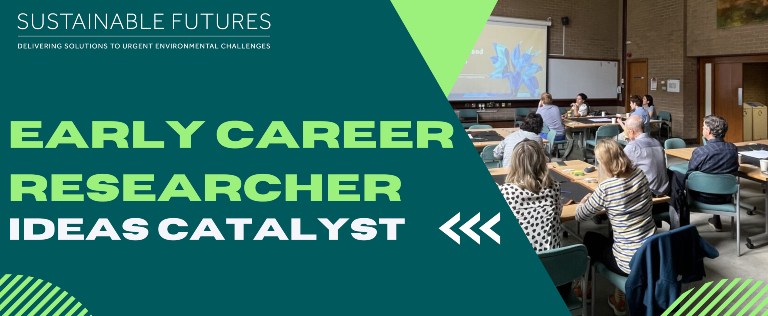 People attending a workshop with the text: Early Career Researcher Catalyst